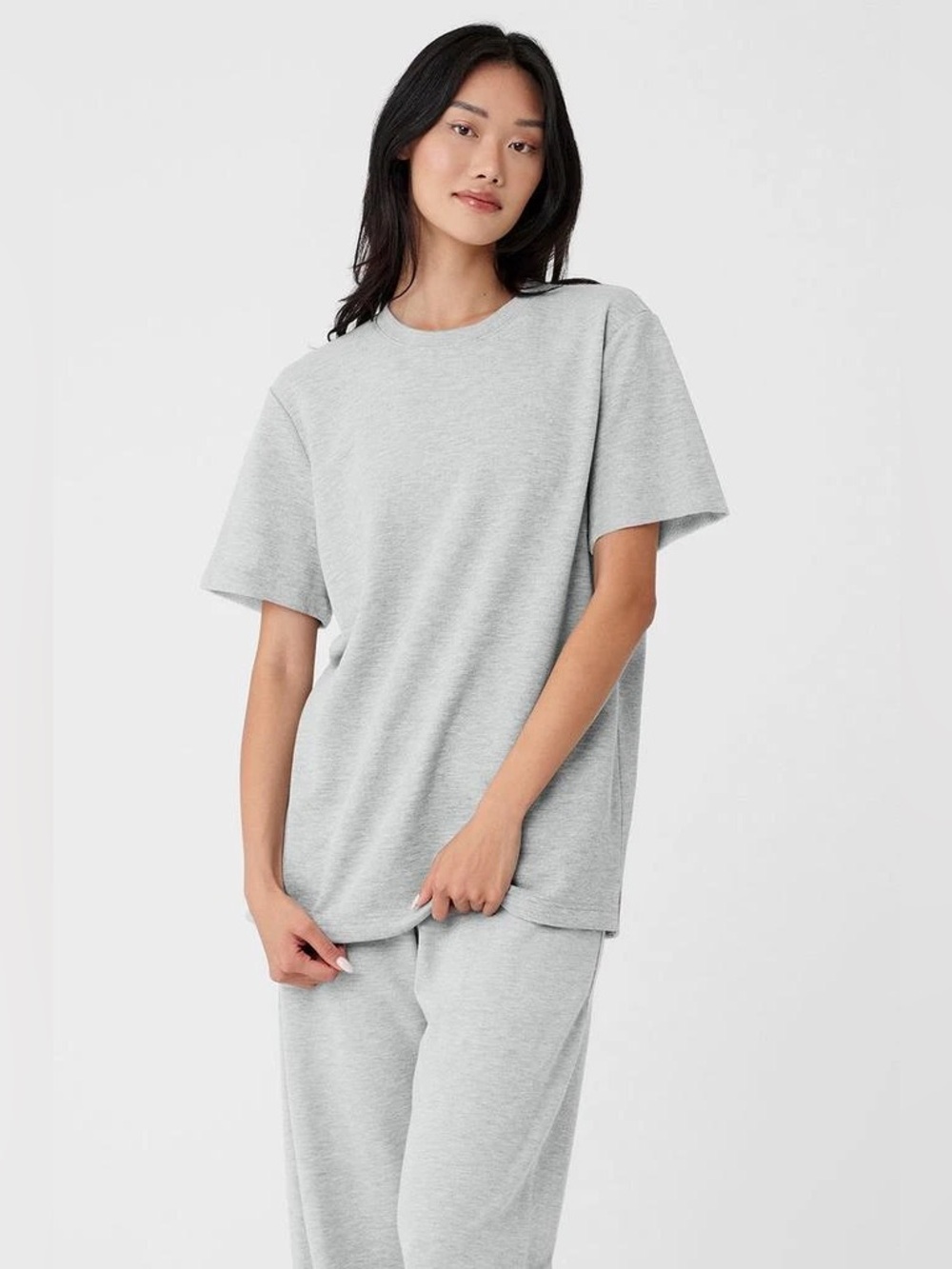 Alo Yoga Chill Short Sleeve - Athletic Heather Grey